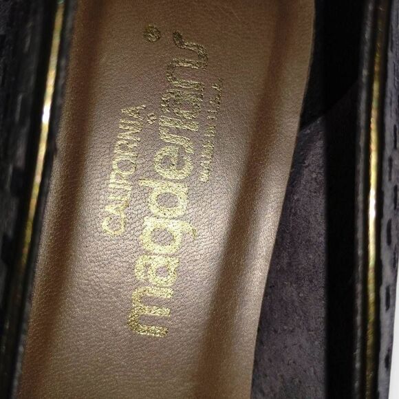 Magdesians Womens Ballet Sz 10‎ Checkered Flats Grey Tan Flats Shoes Comfort - Picture 8 of 13